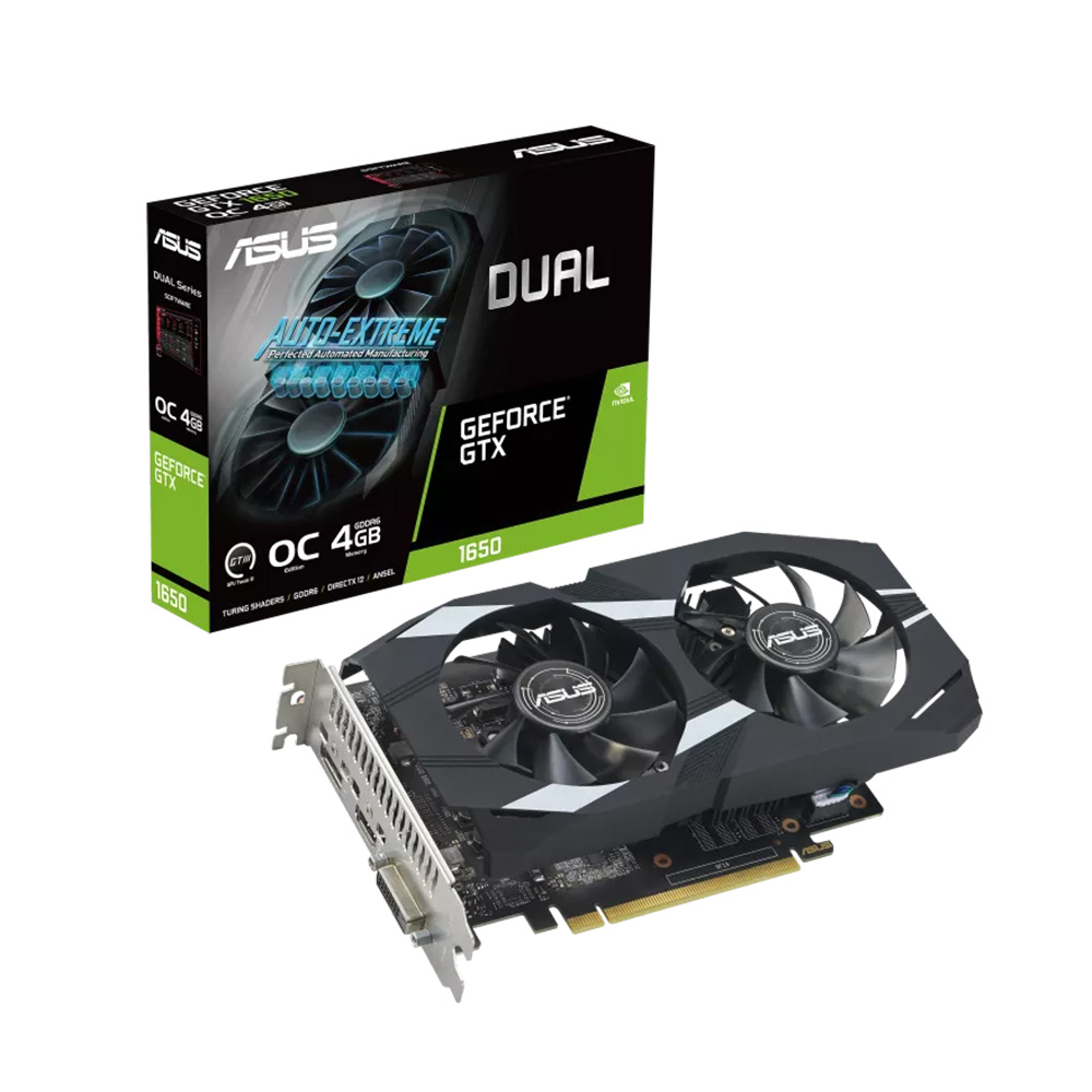 Card màn hình Asus DUAL-GTX1650-O4GD6-P-V2
