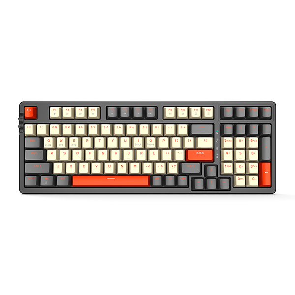 Bàn phím không dây E-DRA EK3898L - Alpha (Grey + Off White)