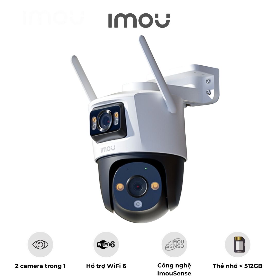Camera 2 Mắt Ngoài Trời IMOU Cruiser Dual 6MP IPC-S7XP-6M0WED