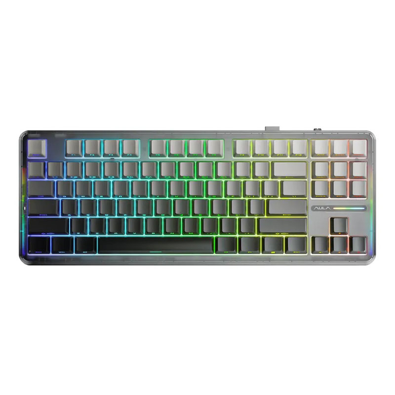 Bàn phím cơ AULA F87 Pro Gradient Black 3 Mode