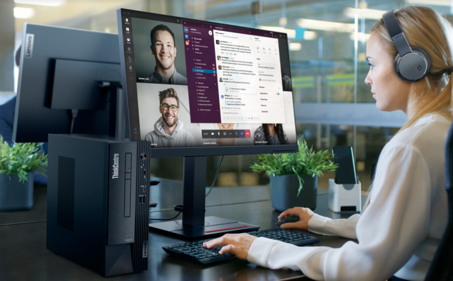 Máy tính để bàn đồng bộ Lenovo ThinkCentre Neo 50s Gen 6 13DM0047VA