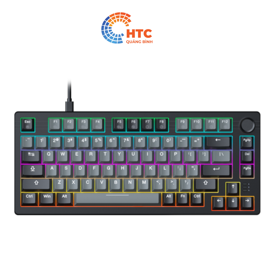 Bàn phím máy tính DAREU EK75 Grey-Black_Dream Switch, PBT