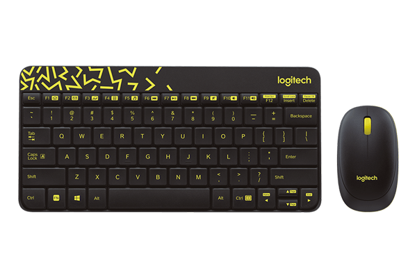 Bộ bàn phím chuột không dây Logitech MK240 Nano, Black