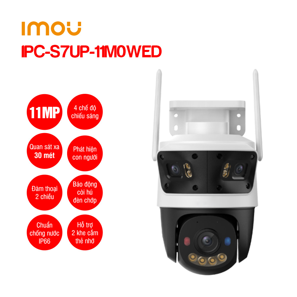 Camera WiFi IMOU Cruiser Triple IPC-S7UP-11M0WED 11MP